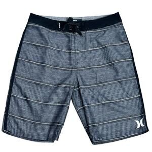 Hurley Shoreline Board Shorts Boys Black Gray Size 16/28 NWOT